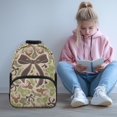 thumbnail image 2 of KEIAHUAN Green Camo Bow School Backpack for Boys, Dual Stretch Mesh Side Holders, Large Capacity 17 Inch Bag Fits 14 Inch Laptop, Adjustable Anti-Slip Clasp Straps for Girls Kids Ages 6-14, 2 of 6