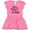 Raspberry with Polka Dots, variant on Inktastic Breast Cancer Awareness Her Fight is our fight Girls Toddler Dress