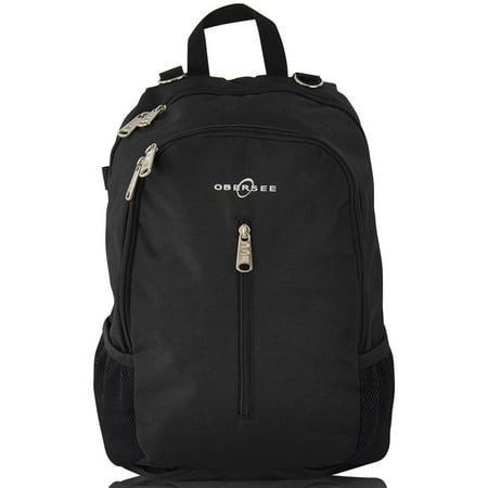 Obersee Rio Diaper Bag Backpack, Black