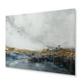 thumbnail image 2 of Designart "Modern Contemporary Abstract Grey and Gold V" Abstract Marble Metal Art Print, 2 of 4