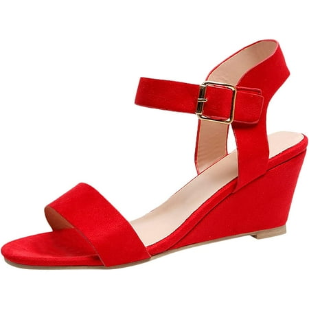

Sandals for Women Casual Summer Open-Toe Cross Ankle Strap Slippers Summer Work Beach Casual Slip-On Shoe Slipper-01