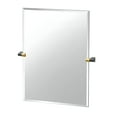 thumbnail image 3 of Gatco A-Line 31.5" Frameless Rectangle Mirror, Brass/Matte Black, 3 of 3