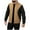 Khaki, variant on cfhntfmh Men's Winter Zip up Fleece Jacket Lightweight Athletic Jackets Casual Outdoor Warm Outwear with Pockets