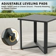 thumbnail image 5 of EAGLE PEAK Urban Slate Modern Outdoor Side Table, Weather-Resistant Steel Accent Patio Table, 5 of 8