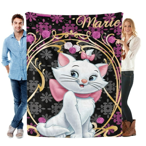 Throw Blanket for Marie Cat Bed Couch Flannel Blanket for Kids Boys Girls Gifts Soft Warm Home Decor 30x40 Inch