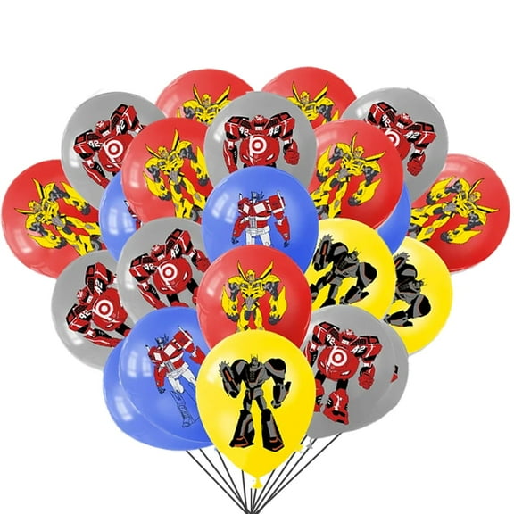 32 PCS Latex Transformer Balloons Robots Theme Decorations Robot Balloons  Bumble Bee Balloons Optimus Balloons