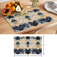 thumbnail image 6 of Vintage Ethnic Placemats Set of 4 Country Shabby Chic Abstract Floral Motif Place Mats Indoor Wipeable Table Mats Washable Cloth Dining Table Placemats for Kitchen Holiday Party Home Decor 13x19 Inch, 6 of 9