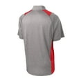 thumbnail image 6 of Sport-Tek Heather Colorblock Contender Polo-3XL (Vintage Heather/ True Red), 6 of 6