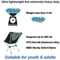 thumbnail image 6 of Kids Camping Chair | Ultra Compact, Lightweight and Heavy Duty | Foldable Backpacking Chair for Camping, Beach, and Lawn - Kids size (6+), 6 of 8