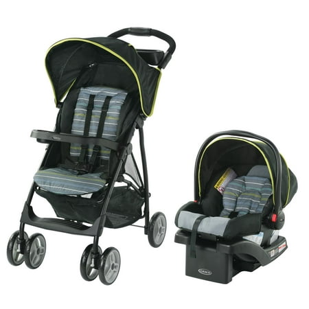Graco LiteRider LX Travel System, Xander (Best Newborn Car Seat And Stroller Combo)