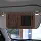 thumbnail image 4 of Organizador de parasol para coche, tarjetero, bolsa de almacenamiento para coche, porta gafas Marrón, 4 of 6
