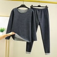 thumbnail image 2 of Xudanell Boys Winter Outfits Teenagers Warm Underwear Fleece Lined Boys Thermals Base Layer Kids Clothes Dark Gray 14 Years, 2 of 3