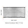 thumbnail image 2 of Unique Bargains 77.2 Inch Adjustable Drawstring Feather Catcher Airy Skirt Mesh Bird Cage Net Cover, Black, 2 of 5
