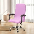 thumbnail image 2 of Vwrxbz High Elastic Stretchy Dining Chair Cover Solid Color Soft Polyester Spandex Slipcover with Non Slip Protection for Home Office L Size, 2 of 9