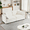 White(2 seat), variant on Deep Seat Sectional Sofa,Comfy Cloud Couch Loveseat, Modern Chenille Love Seat Upholstered Modular Couch Sleeper for Living Room,Apartment,Studio,Office,White