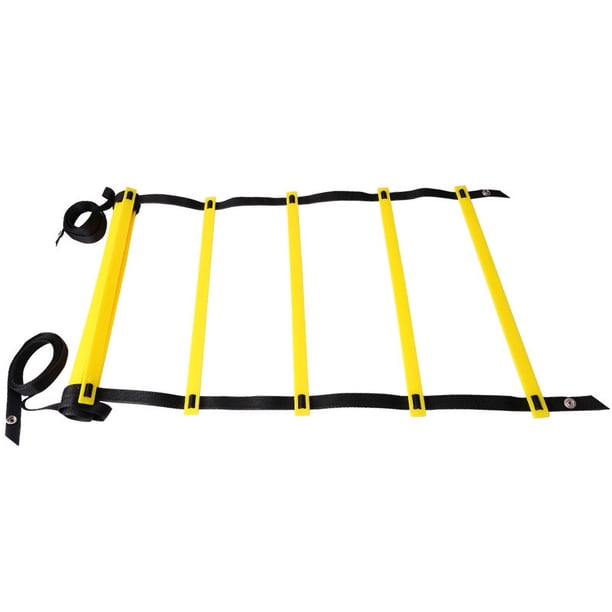 Escalera ágil para entrenamiento de fútbol con botón a presión, escalera de salto, escalera blanda, escalera de velocidad, escalera de cuerda, equipo de entrenamiento de baloncesto,