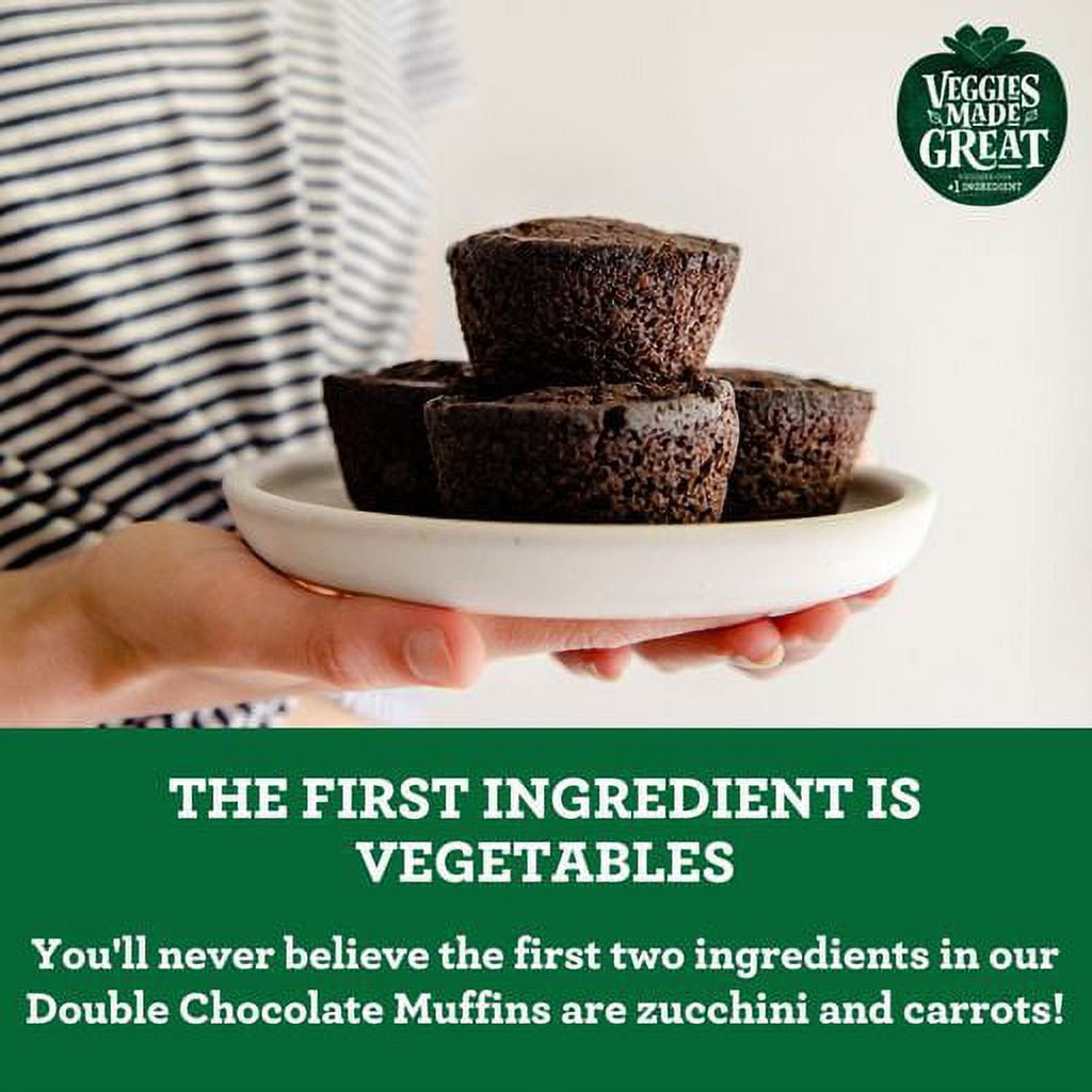 Veggies Made Great Double Chocolate Muffin, 12oz, 6ct Box (Frozen)