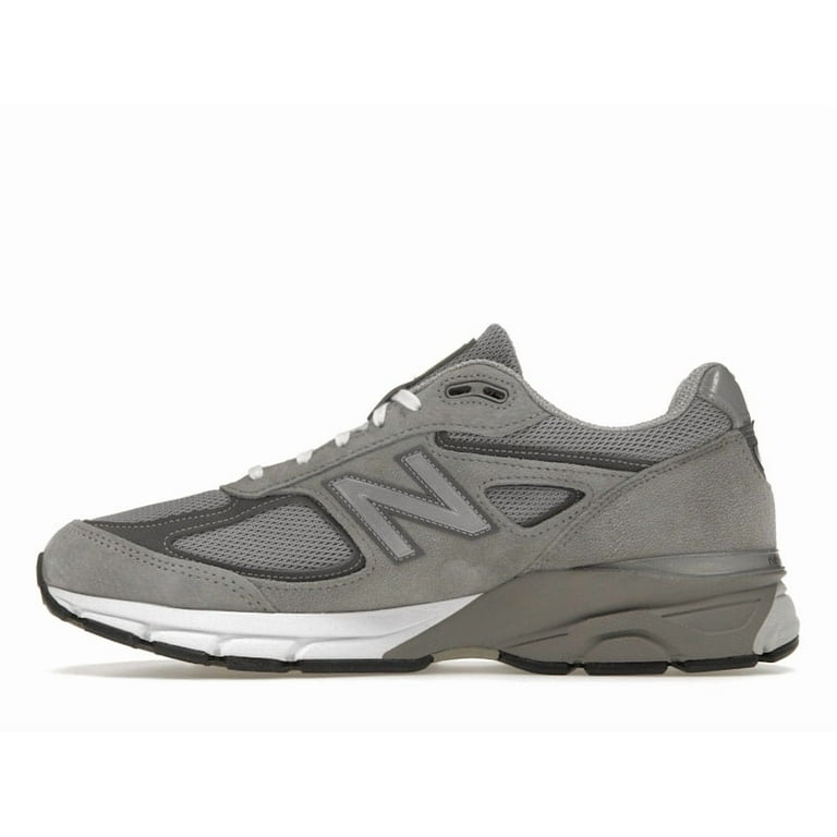 New Balance Men's 990v4 MiUSA Grey Silver Running Shoes, from