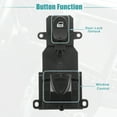 thumbnail image 4 of Interruptor de ventanilla eléctrica del coche del lado del pasajero apto para Honda Civic Coupe 2006-2011 negro, 4 of 7