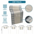 thumbnail image 6 of Retro Blue Table Runner 120 Inches, Farmhouse Buffalo Plaid Vintage Beige Bed Runner Dresser Scarves Tabletop for Indoor Outdoor Parties/Ceremony/Banquet, 13"x 120", 6 of 9