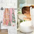 thumbnail image 7 of Yayeee 2 Pack Hand Towels for Bathroom 100% Cotton 16" x 28" Soft Absorbent Kitchen Towel, Brown Gingerbread House, 7 of 7