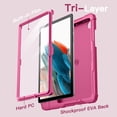 thumbnail image 5 of JETech Kids Case for Samsung Galaxy Tab A8 10.5-Inch 2022 (SM-X200/X205/X207) with Built-in Screen Protector, Shockproof Full-Body Handle Stand Tablet Protective Cover (Plum), 5 of 6