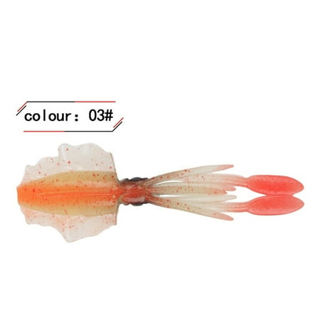 Hanas Fishing Soft Luminous/UV Squid Fishing For Sea Fishing Wobbler
