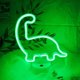 thumbnail image 1 of Luz de noche LED de neón con forma de dinosaurio verde, funciona con USB y pilas, con pedestal. Ilumina tu fiesta de cumpleaños, habitación infantil, club, dormitorio o bar (Dinosaurio)., 1 of 5