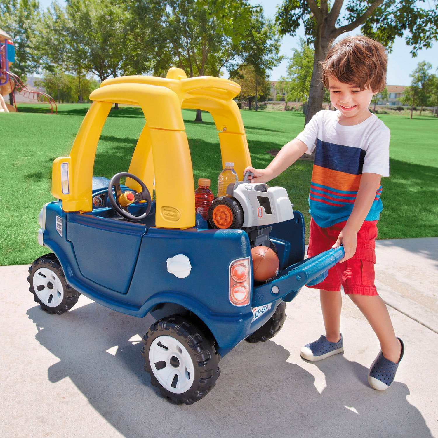 Little Tikes Cozy Ride On Truck Coupe Car with Removable Floorboard for Kids Walmart