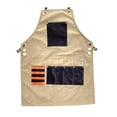 thumbnail image 1 of TISHITA Hair Cutting Hairdressing Barber Apron for Butcher Chef Cooking Beauty Craft Brown B, 1 of 8