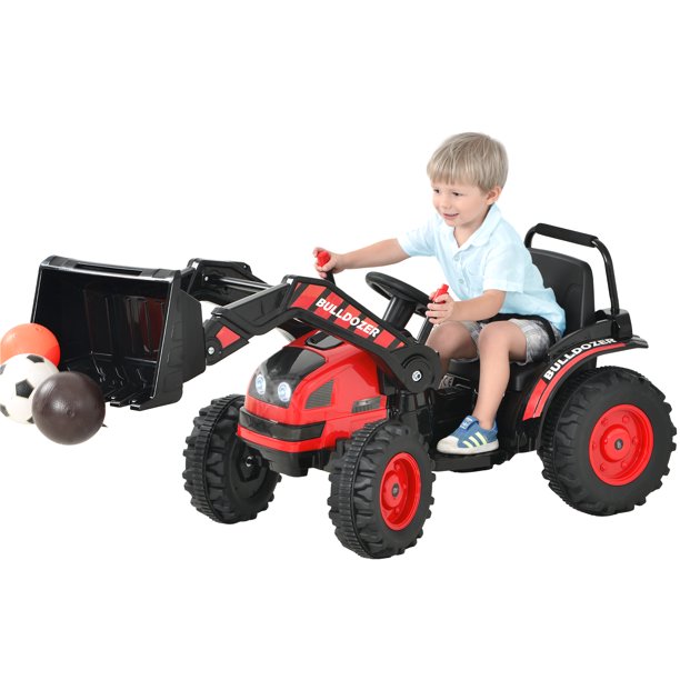 Kids Ride on Car, Bulldozer Single Rider 12V Battery Powered Ride on