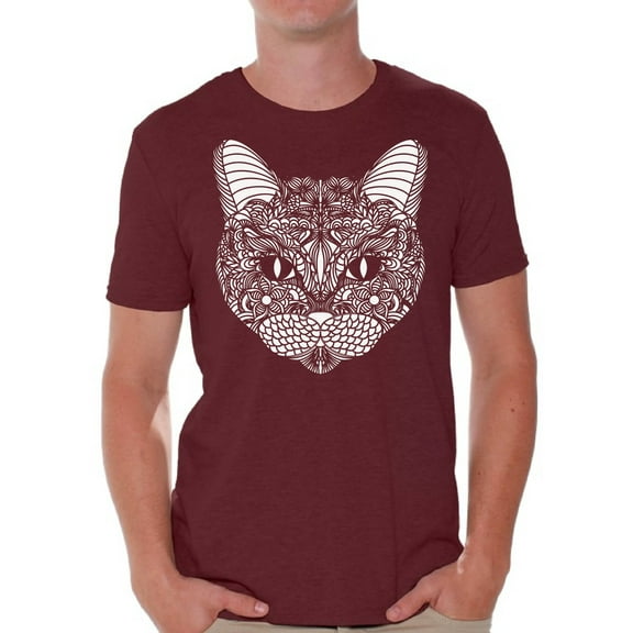 Awkward Styles Cat T-Shirt Pattern T Shirts for Men