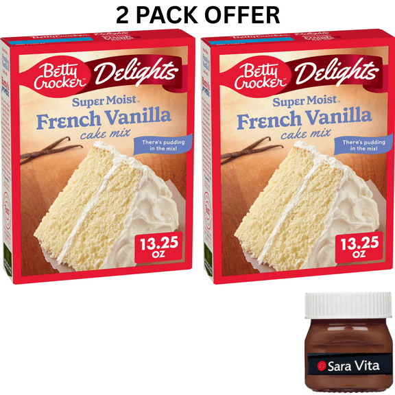 Betty Crocker Delights Super Moist French Vanilla Cake Mix, 13.25 oz