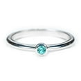 thumbnail image 3 of Classic Bezel Set Birthstone Ring - Cubic Zirconia / White Topaz (April), 3 of 4