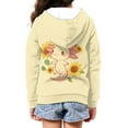 thumbnail image 4 of Uourmeti Cute Salamander Sunflower Teen Girls Casual Hoodie Long Sleeve Soft with Pockets Loose Comfy Pullover for Daily Wear Size 13-14, 4 of 7