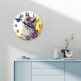 thumbnail image 4 of Pratyus Wall Clock Kitten Butterfly Digital Art Print Battery Operated Perfect for Living Rooms Kitchens Dorms Practical Everyday Gifts 10 Inches Decorative Round Analog Silent Clock 10x10in, 4 of 8