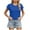 Blue, variant on Horkkom Shirts for Women Summer Spring Tops Short Sleeve T Shirts Basic Casual Trendy Tee Clothes, Gifts for Women