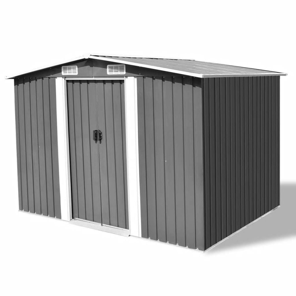 Kepooman Horizontal Garden Shed for Backyards, Gray Kepooman Horizontal Garden Shed for Backyards, Gray