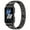 Black, variant on Women'S Bling Rhinestone Metal Smart Watch Strap With Protective Case, Adjustable Stainless Steel Fitness Tracker Replacement Bracelet(Silver-Fit3)