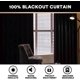 thumbnail image 2 of Cortina PrinceDeco Blackout con puerta corredera de cristal, 100 x 275 cm, color azul marino, 2 of 7
