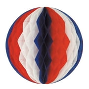 Beistle Patriotic Party Tissue Ball red, white, blue (Case of 24)