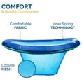 thumbnail image 6 of SwimWays Spring Float Papasan Pool Lounger with Hyper-Flate Valve, Inflatable Pool Float, Blue, 6 of 8