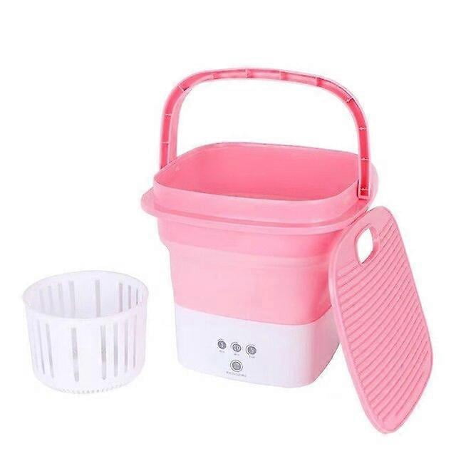 Lavadora plegable para ropa shaofei Mini Lavadora centrifugadora de secado color rosa