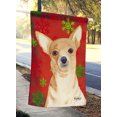 thumbnail image 2 of Carolines Treasures RDR3012CHF Drapeau de Noël Chihuahua Flocon de Neige Rouge Toile Taille Maison, 2 of 4
