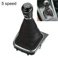 thumbnail image 4 of 5/6 Speed Gear Shift Knob Gaiter Boot Cover Frame For Golf 5 6 For Mk5 Mk6 Red Red Line 5 Speed Fangkenuo, 4 of 9