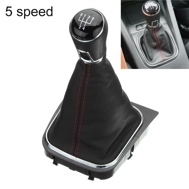 Yimiti Cadre de Protection pour Bottes de Golf 5/6 Vitesses pour Mk5 Mk6 Ligne Rouge-Rouge 5 Vitesses