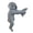 Grey, variant on OIUR Cool Monkey Figurine Computer Monitor Decor, Funny Monkey Statue Ornament, Decorative Monkey with Banana Decoration for Home Office Desks Car Dashboards