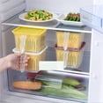 thumbnail image 3 of Toystoory Contenedor de alimentos, contenedor de almacenamiento de alimentos de cocina con cesta escurridora, organizador de ahorro con caja de Organizadores de utensilios de cocina No.1, 3 of 6