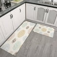thumbnail image 3 of Kitchen Rugs and Mats Non Skid Washable Spring Floral Dalia Summer Kitchen Mat and Rug Set,Floor Cushion Absorbent Rug,Rubber Backed Area Rugs for Kitchen Laundry, 3 of 7