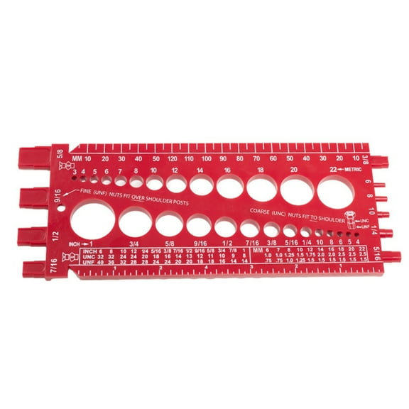 Nut And Bolt Thread Checker Measur Tool Standard Metric Male Female Gauge Tester